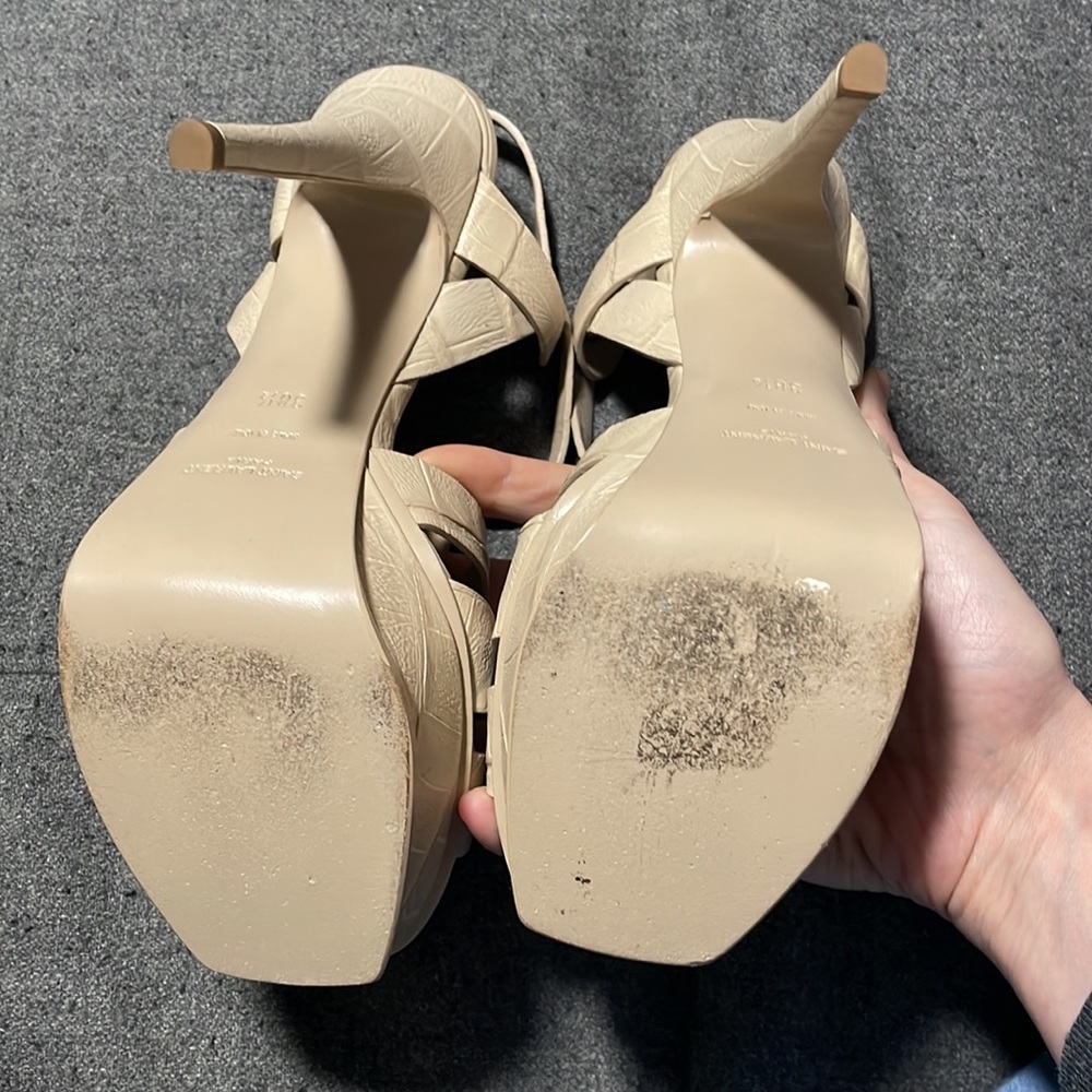 YSL Tribute croc embossed, 38.5 - Picture 10 of 14